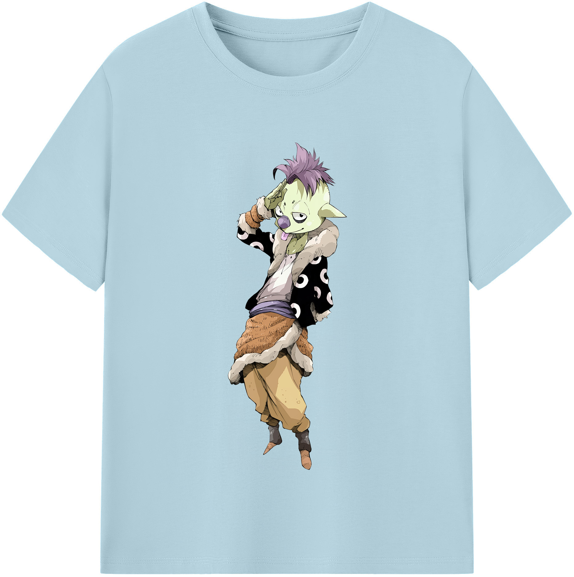 （画像用） 転スラ Regarding Reincarnated to Slime 綿100％半袖Tシャツ（フロントプリント）